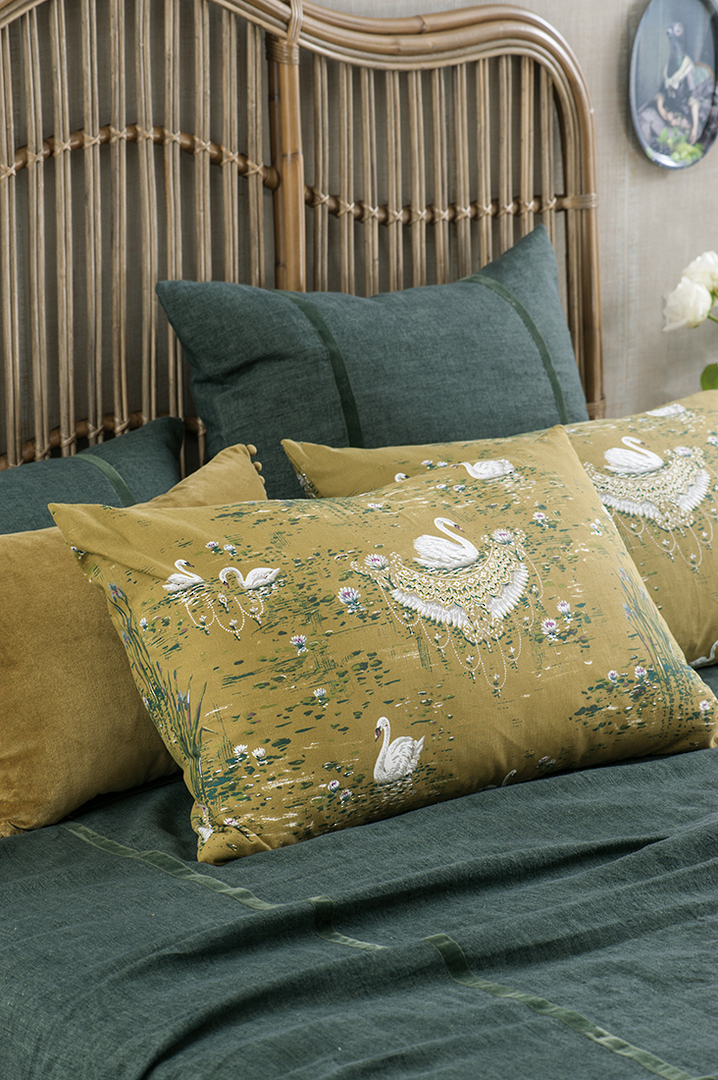 Bianca Lorenne - Cigna - Olive Comforter / Pillowcase/Eurocase/Cushion image 2